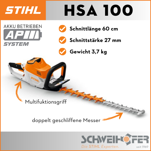 Akku Heckenschere STIHL HSA 100