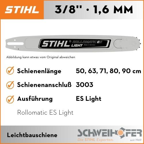 STIHL Führungsschiene 3/8", 1.6 mm, Rollomatic ES Light