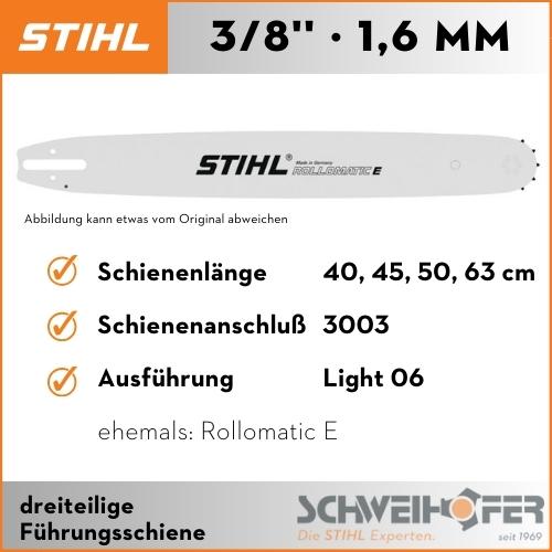 STIHL Führungsschiene, 3/8", 1.6 mm, Rollomatic E
