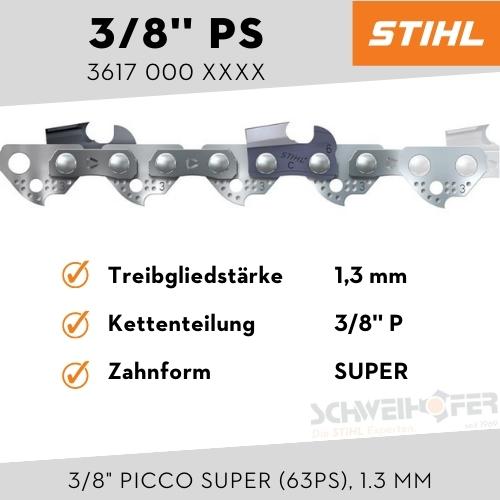 STIHL Sägekette 3/8" P Picco Super (63PS), 1.3 mm
