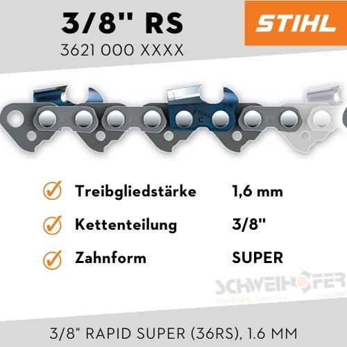 STIHL Sägekette 3/8" Rapid Super (36RS), 1.6 mm