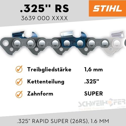 STIHL Sägekette .325" Rapid Super (26RS), 1.6 mm