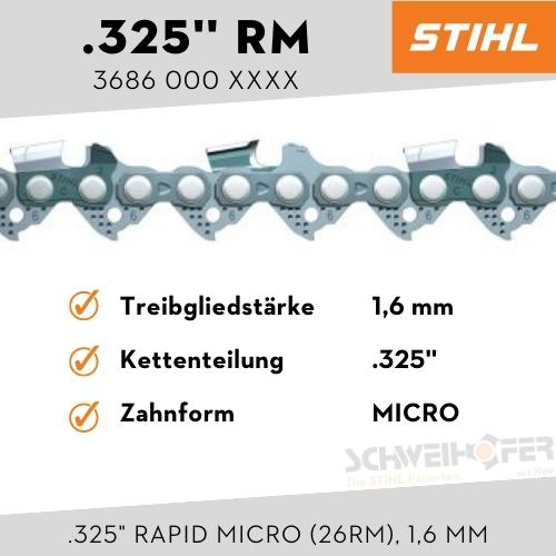 STIHL Sägekette .325" Rapid Micro (26RM), 1.6 mm